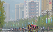 Riders in action during the third stage of the 2017 Tour of China 1, the 140.6 km of Pingc...