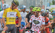 (Left-Right) Liam Bertazzo (Leader Yellow Jersey) and Mauricio Ortega Ramirez (King Of the...