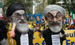 Thousands of Iranians rally outside the United Nations Headquarters in New York, on Septem...