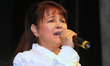 Bollywood playback singer Alisha Chinai performs in Brampton, Ontario, Canada on 28 Octobe...