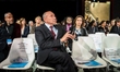 Gérard Collomb arrive at the meeting  the council of the Republic on the Move (La Republiq...