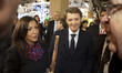 Mayor of Paris Anne Hidalgo (L) and President of the Association of the Mayors of France (...