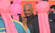 President of republic of India Mr. Ram NAth Kovind arrives to take part in Morning Ganga A...