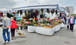 Caorle, Veneto, Italy . May 2014,  Saturday market day at the Caorle resort at the Adriati...