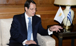 Cypriot President Nikos Anastasiadis visits the Greek Prime Minister Alexis Tsipras on Apr...