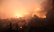 A major fire hits a slum located in the Campo Belo neighborhood on the Journalista Roberto...