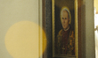 A portrait of the late pope John Paul II is seen in the Vincent de Paul basilica in Bydgos...