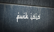 The phrase fuck isis is seen on the bumper of a Lincoln car in Bydgoszcz, Poland on Januar...