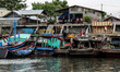 Local fishermen were seen active in the Traditional Fishing Place in Lhokseumawe, Aceh pro...