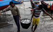 Local fishermen were seen active in the Traditional Fishing Place in Lhokseumawe, Aceh pro...