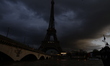 A general view along the rain-swollen River Seine as water levels increased on January 26,...