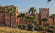 Udayas Kasbah (Oudayas Kasbah) in the medina (old city) of Rabat in Morocco, Africa. The K...