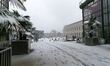 Snow falls in Paris on the Jardin des Plantes and the National Museum of Natural History i...