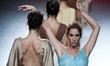 Dancer of the Ballet Nacional de Espana pose during the Duyos Fashion Show at Fashion Week...