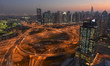 A panoramic evening view of Dubai Marina area, seen from the Media One Hotel. On Tuesday,...