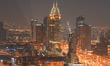A panoramic night view of Dubai, from the Media One Hotel.On Tuesday, February 6, 2018, i...