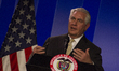 U.S. Secretary of State Rex Tillerson speaks during a joint press conference with Colombia...