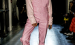 Members of public are coming to the shows of London Fashion Week and are presenting newest...