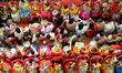 Hindu devotees worship young girls dressed as Kumaris during rituals to commemorate Hindu...