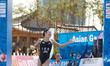 (140925) -- INCHEON, Sept. 25, 2014 () -- Ide Juri of Japan crossed the finish line during...