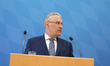 Joachim Herrmann speaks, in Munich, Germany, on April 5, 2018. The minister of interiour J...
