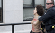 (EDITORS NOTE: Image contains nudity and graphic content.) A Protestor disturb the scene a...