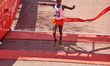 Eliud Kipchoge KEN wins the Elite Men’s Race. The Virgin Money London Marathon, 22 April 2...