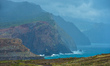 A scenic view of Madeira Island north-eastern costline from Ponta do Rosto viewpoint.On T...