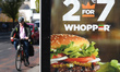 A view of the Burger King advertising seen on a bus stop in Rathmines.On Friday, May 4, 2...