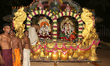 Tamil Hindus take part in the Poongaramam Festival at the Murugan Temple in Jaffna, Sri La...