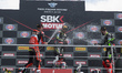 Podium of the winners -1 Jonathan Rea GBR Kawasaki ZX-10RR Kawasaki Racing Team WorldSBK 6...