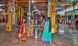Tamil Hindu devotees offer prayers at the Sri Muthumariamman Thevasthanam (Sri Muthumariam...