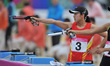(141002) -- INCHEON, Oct. 2, 2014 () -- Gold medalist Chen Qian of China shoots during the...