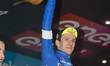 YATES Simon Philip	MITCHELTON - SCOTT blu jersey celebrates on the podium during the 101st...