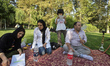 Family picnic in the park-e Laleh in Tehran on Friday, which is day off in Iran 