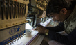 Small embroidering manufactory on Chicken street, famous by its workshops of traditional A...