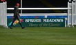 An athlete walks the course on the eve of the Spruce Meadows tournament's start.Some of...