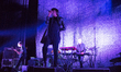 English alternative rock band The Horrors perform on stage at Hammersmith Apollo, London o...