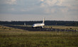 Ryanair Boeing 737-800 seen in Eindoven airport in The Netherlands taxiing. In October 201...