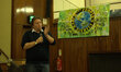 Ian Hodson, of the Allied Food Bakers Union announcing at the One Million Climate Jobs pam...