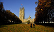 View of the Victoria Tower at the Victoria Gardens, in Westminster on November 17, in Lond...