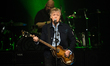 British iconic musician Paul McCartney performs live on stage at The O2 arena during his '...