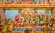 Hindu deities adroned during the Thai Pongal Festival at a Hindu temple in Ontario, Canada...