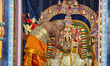 Tamil Hindu priest performs special prayers honouring Lord Ganesh during the Thai Pongal F...