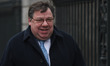 Brian Cowan, a former Fianna Fail leader and Taoiseach (Irish Prime Minister), arrives ahe...