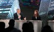 Melinda Gates, co-Chair of the Bill and Melinda Gates Foundation listens French Finance an...