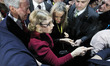 Yulia Tymoshenko, the Ukrainian politician and leader of the "Batkivshchyna" party, (C) le...