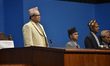 Speaker of the House of Representatives Krishna Bahadur Mahara beginning the House of Repr...