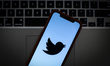 The Twitter logo is seen on a portable mobile device in this photo illustration on January...
