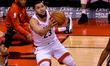  Fred VanVleet #23 of the Toronto Raptors jumps under the basket during the Toronto Raptor...